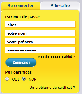 Se connecter sur Net-entreprises.fr