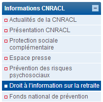 Accédez à la rubrique "Droit à l'information sur la Retraite" de la Caisse des Dépôts 