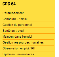 Accédez aux Concours et Emploi du CDG 64