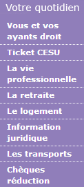 Accédez à la rubrique "Votre Quotidien" du CNAS