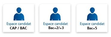 Sélectionnez votre catégorie d’« Espace candidat » sur EDF